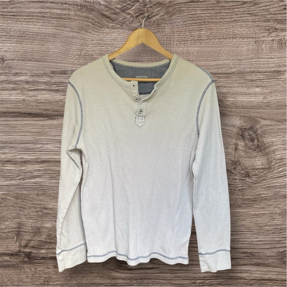 Merona Cream Long Sleeve Tee